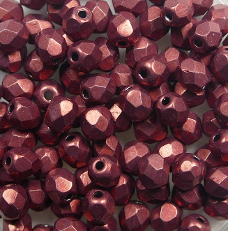 FP1-04-06B02 firepolish 4 mm Color Trends Saturated Metallic Valiant Poppy color 06B02