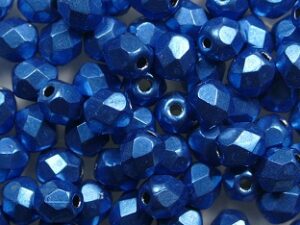 FP1-04-06B03 Color Trends Saturated Metallic Nebulas Blue Czech Glass Facet Firepolish 4mm 50 stuks - Afbeelding 1