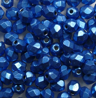 FP1-04-06B03 firepolish 4 mm Color Trends Saturated Metallic Nebulas Blue color 06B03