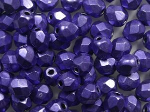 FP1-04-06B07 Color Trends Saturated Metallic Ultra Violet Czech Glass Facet Firepolish 4mm 50 stuks - Afbeelding 1