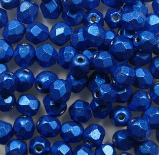 FP1-04-07B03 firepolish 4 mm Color Trends Saturated Metallic Galaxy Blue color 07B03
