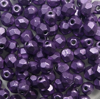 FP1-04-07B06 firepolish 4 mm Color Trends Saturated Metallic Grapeade color 07B06