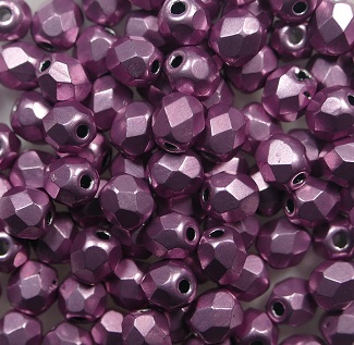 FP1-04-08A03 firepolish 4 mm Color Trends Sueded Gold Orchid color 08A03