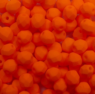 FP1-04-25122AL firepolish 4 mm Neon Orange color 25122AL