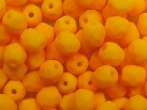 FP1-04-25143AL Neon Sunflower Yellow Czech Glass Facet Firepolish 4mm 50 stuks