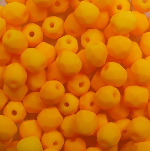 FP1-04-25143AL firepolish 4 mm Neon Sunflower Yellow color 25143AL