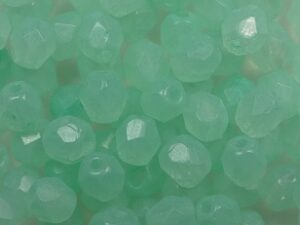 FP1-04-29197CR Seafoam Green Czech Glass Facet Firepolish 4mm 50 stuks