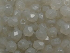FP1-04-29201CR Ash Grey Czech Glass Facet Firepolish 4mm 50 stuks
