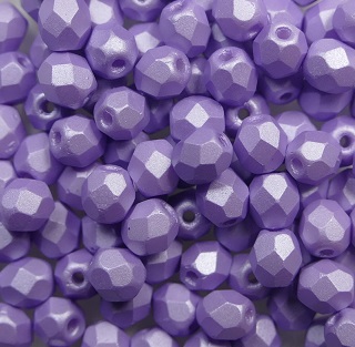 FP1-04-29308AL Powdery Pastel Purple Czech Glass Facet Firepolish 4mm FP1-04-29308AL Powdery Pastel Purple Czech Glass Facet Firepolish 4mm