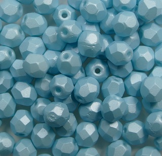 FP1-04-29313AL firepolish 4 mm Powdery Pastel Turquoise color 29313AL