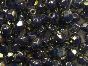 FP1-04-63130LG Turquoise Gold Luster Czech Glass Facet Firepolish 4mm 50 stuks - Afbeelding 1
