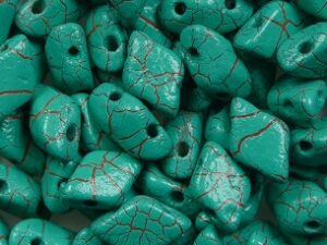GD-IO24614 Ionic Green Turquoise Brown Matubo GemDuo 10 gram - Afbeelding 1