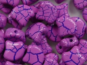 GIN-IO24612 Matubo 2 Hole Ginko Bead Ionic Pink-Blue 10 gram - Afbeelding 1
