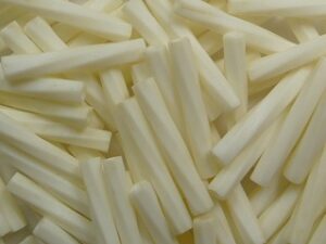 M-BGL-T12-2021 Matted Opaque Cream Miyuki Twisted Bugles 12mm - Afbeelding 1