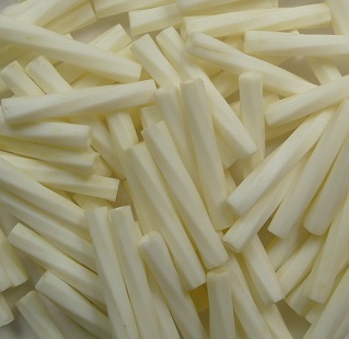 M-BGL-T12-2021 Miyuki Twisted Bugles 12 mm Matted Opaque Cream color 2021