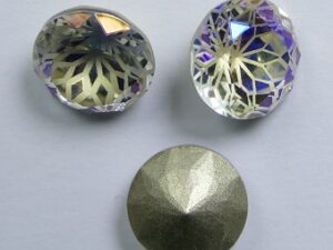 LF-C-10-MOL Lotus Flower Round Chaton SS47, 10 mm Moonlight 1 Pc.