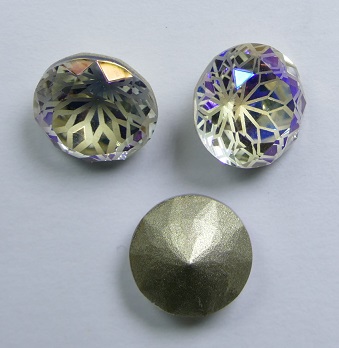 LF-C-10-MOL Lotus Flower Round Stone 10 mm Moonlight