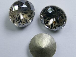 LF-C-10-SAT Lotus Flower Round Chaton SS47, 10 mm Satin 1 Pc.