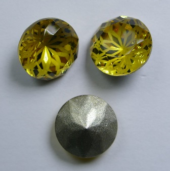 LF-C-10-TOPLT Lotus Flower Round Stone 10 mm Light Topaz