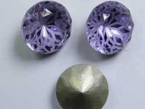 LF-C-10-VIO Lotus Flower Round Chaton SS47, 10 mm Violet 1 Pc.