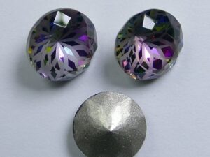 LF-C-10-VOL Lotus Flower Round Chaton SS47, 10 mm Volcano 1 Pc.