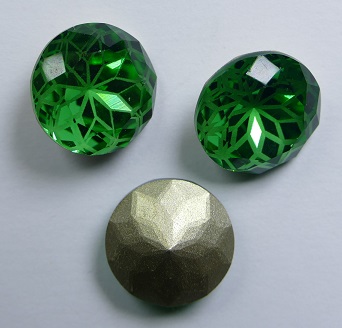 LF-C-14-ERI Lotus Flower Round Stone 14 mm Erinite