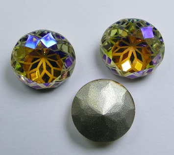 LF-C-14-PAS Lotus Flower Round Stone 14 mm Paradise Shine