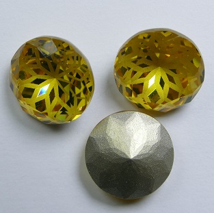 LF-C-14-TOPLT Lotus Flower Round Stone 14 mm Light Topaz