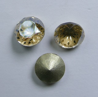 LF-C-8-GOS Lotus Flower Round Stone 8 mm Golden Shadow