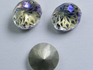 LF-C-8-MOL Lotus Flower Round Chaton SS39, 8 mm Moonlight 2 Pc. - Afbeelding 1