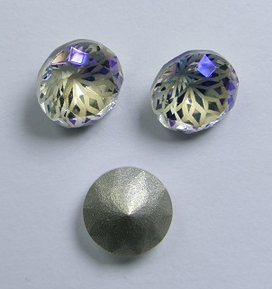 LF-C-8-MOL Lotus Flower Round Stone 8 mm Moonlight
