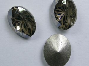 LF-O-810-SAT Lotus Flower Oval Stone 8x10 mm Satin 1 Pc.