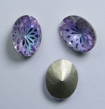 LF-O-810-VITLT Lotus Flower Oval Stone 8x10 mm Vitrail Light