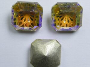 LF-S-10-PAS Lotus Flower Square Stone 10 mm Paradise Shine 1 Pc.