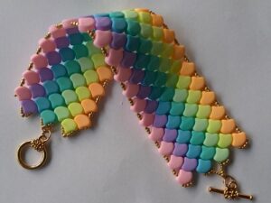 KIT Goud Bondeli Ginko Rainbow Bracelet BY Leslie A Pope KIT