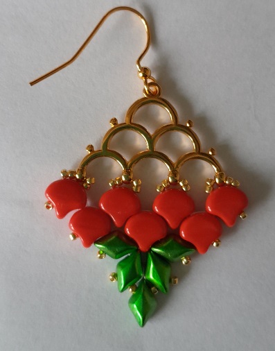Kit Mermaid Earrings Red-Green