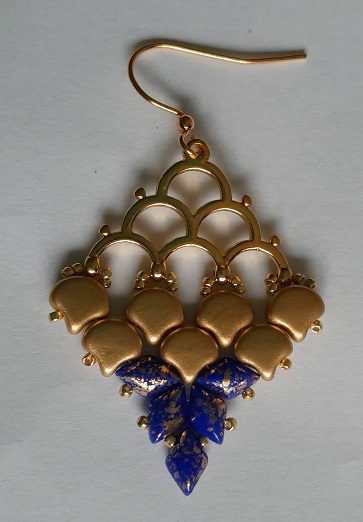 Kit Mermaid Earrings blue-gold
