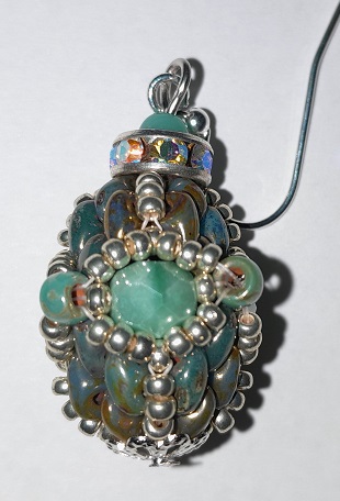 Kit Stained Glass Earrings Turquoise