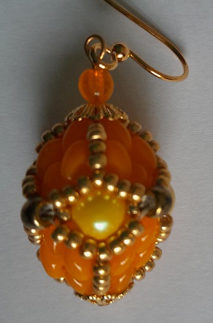 Kit Stained Glass Earrings oranje