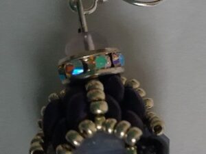 KIT Stained Glass Earings in paars, by Nela Kábelová KIT
