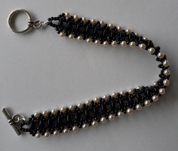 Kit Just Rollin'along Bracelet black white pearl