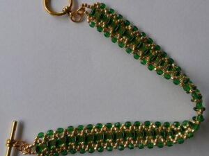 KIT Just Rollin' Along Bracelet, Green Gold, by Trendsetter Eileen Barker KIT