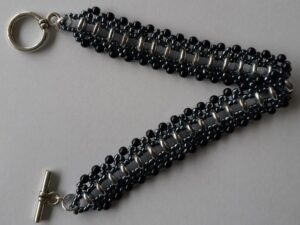 KIT Just Rollin' Along Bracelet, Grey Silver, by Trendsetter Eileen Barker KIT