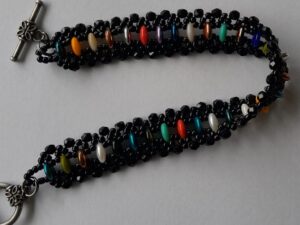 KIT Just Rollin' Along Bracelet, Mixed Colors Black, by Trendsetter Eileen Barker KIT