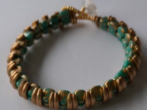 KIT So Cute Bracelet, Golden Turquoise, by Akke Jonkhof KIT
