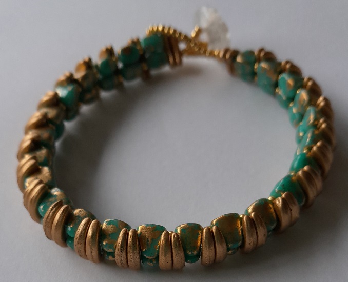 Kit So Cute Bracelet Golden Turquoise