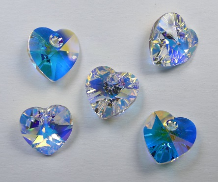 PrHP-10-CAB Preciosa Maxima Heart pendant 10 mm Crystal AB