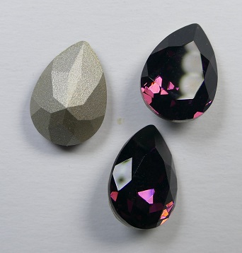 PrPe-14-AMY Preciosa Baroque Pear fancy stone 14x10 mm Amethyst
