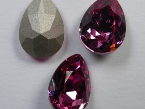 PrPe-14-RO Baroque Pear Fancy Stone, 14x10 mm, Preciosa, Rose