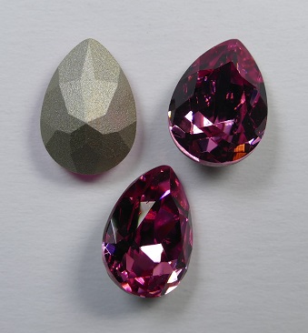 PrPe-14-RO Preciosa Baroque Pear fancy stone 14x10 mm Rose